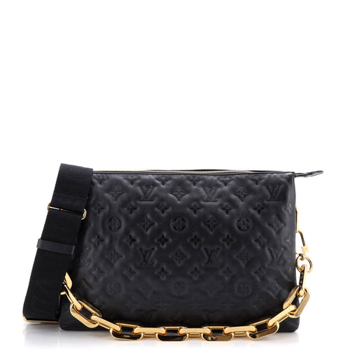 Coussin Bag Monogram Embossed Lambskin MM