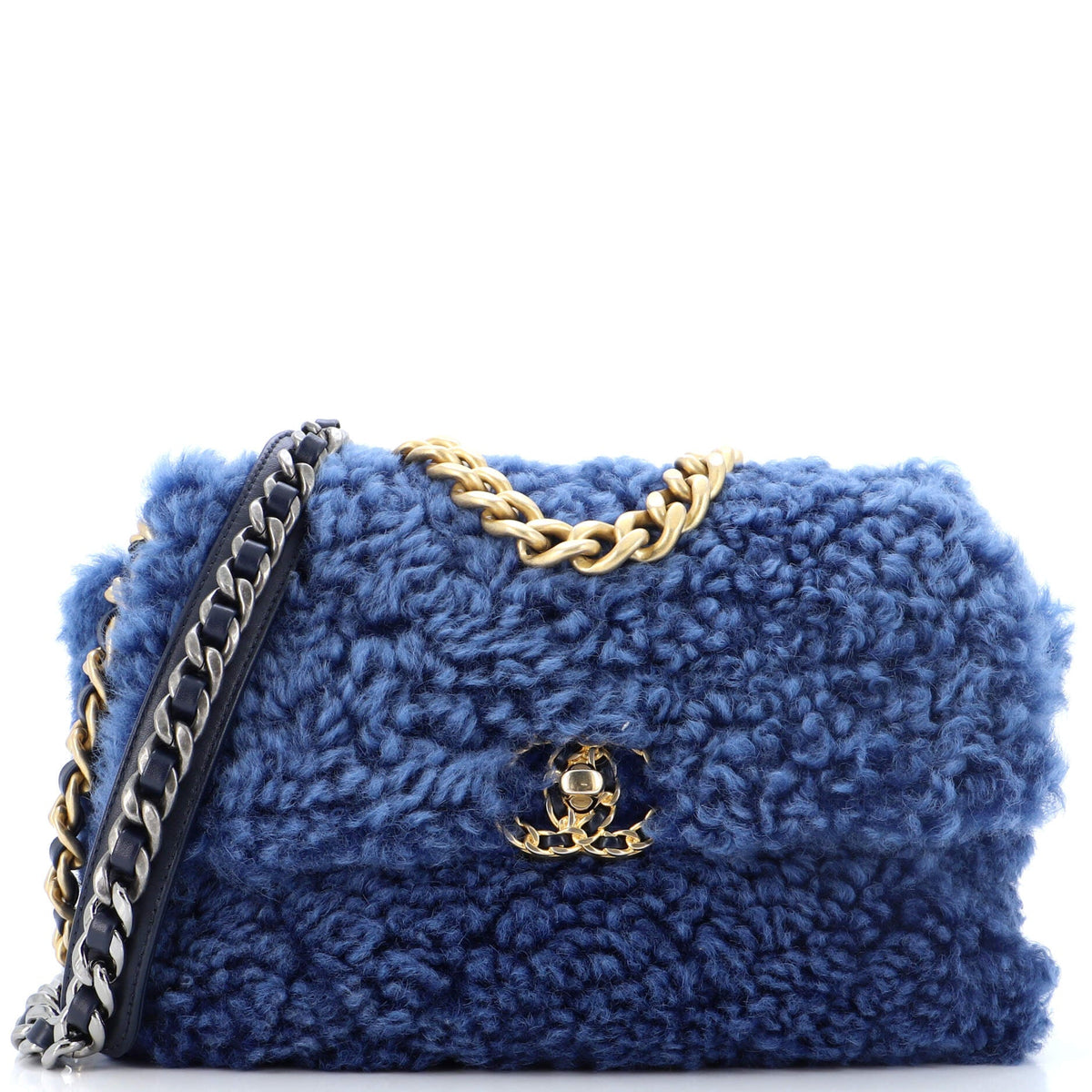 Chanel CHANEL 19 Flap Bag Shearling Medium