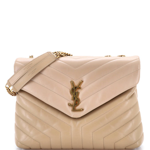 Loulou Shoulder Bag Matelasse Chevron Leather Medium
