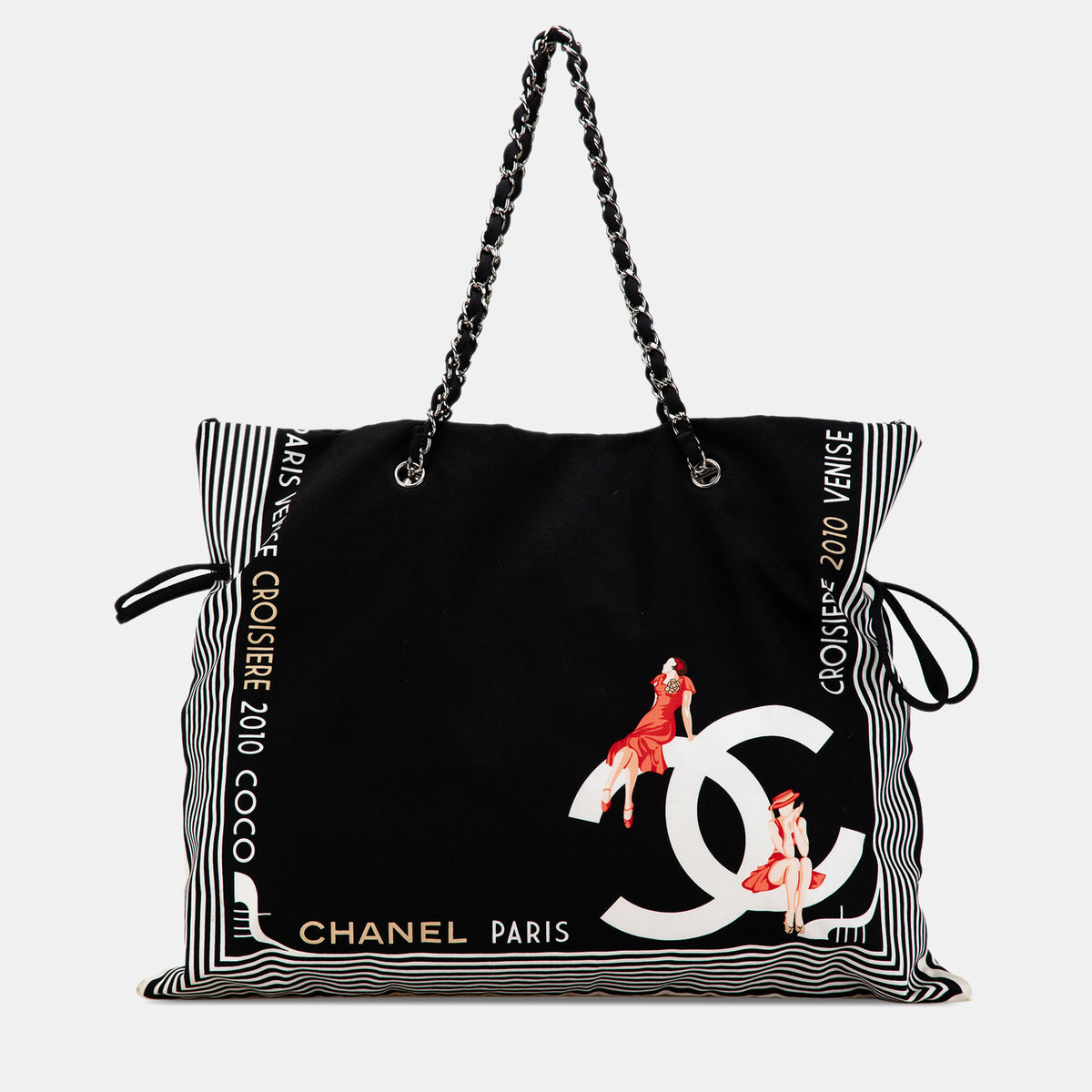Chanel Paris-Venice Canvas Bon Bon Tote Bag