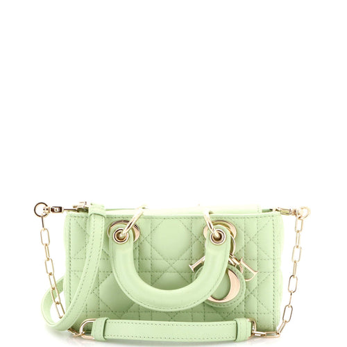 Lady D-Joy Bag Cannage Quilt Lambskin Micro