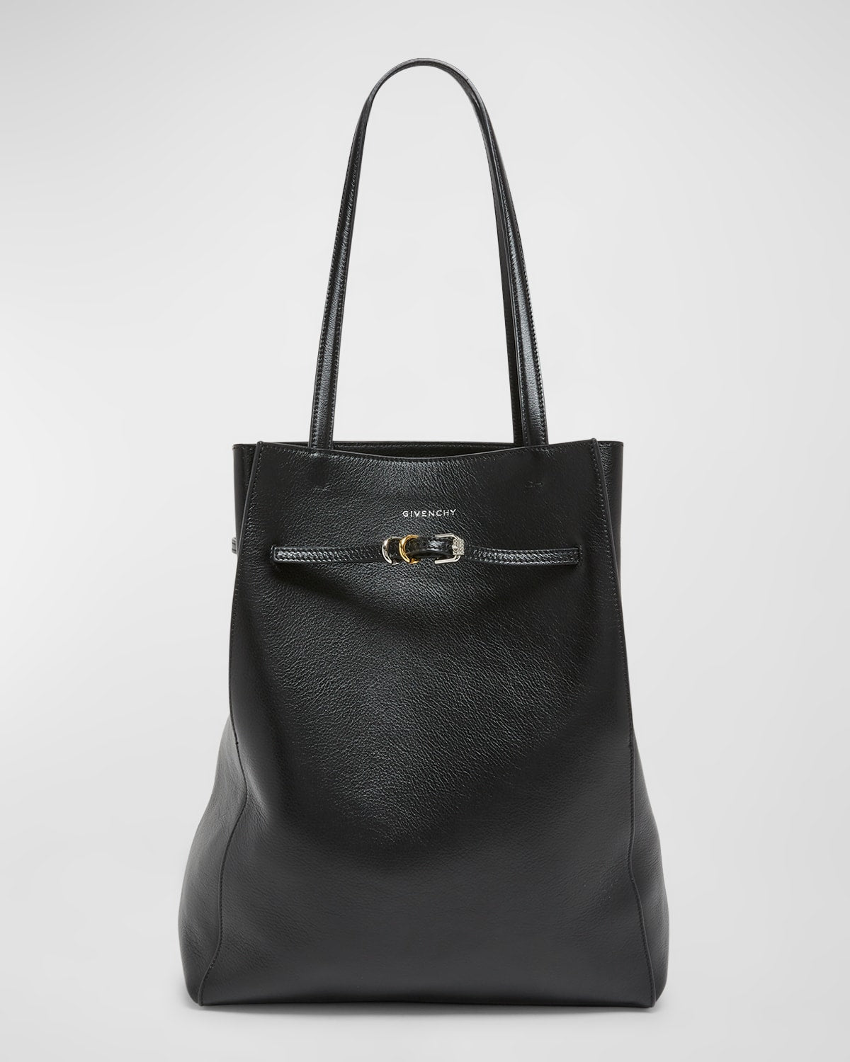 Givenchy Voyou Medium North-South Tote Bag in Tumbled Leather