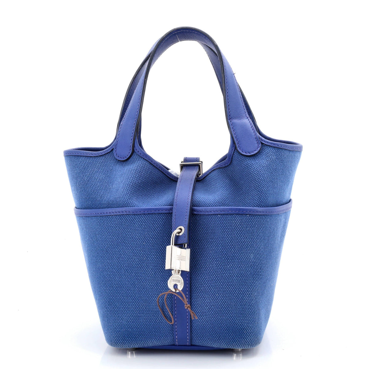 Herm?s Cargo Picotin Lock Bag Canvas and Swift PM