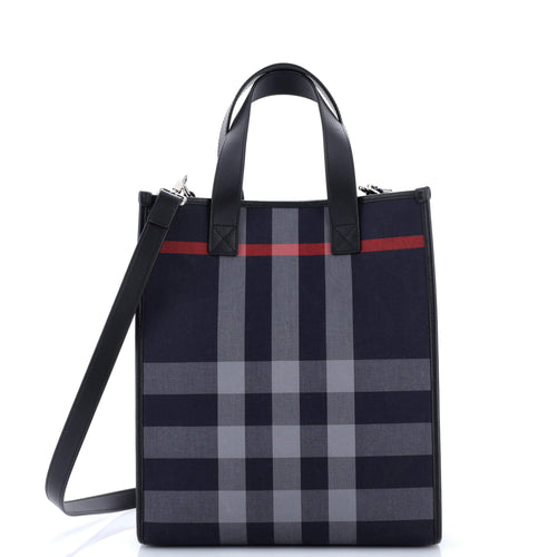 Book Tote Check E-Canvas Medium