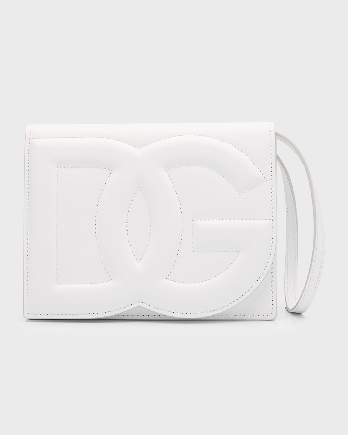 Boss DG Logo Flap Leather Shoulder Bag