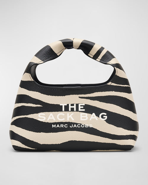 The Zebra Leather Mini Sack Bag