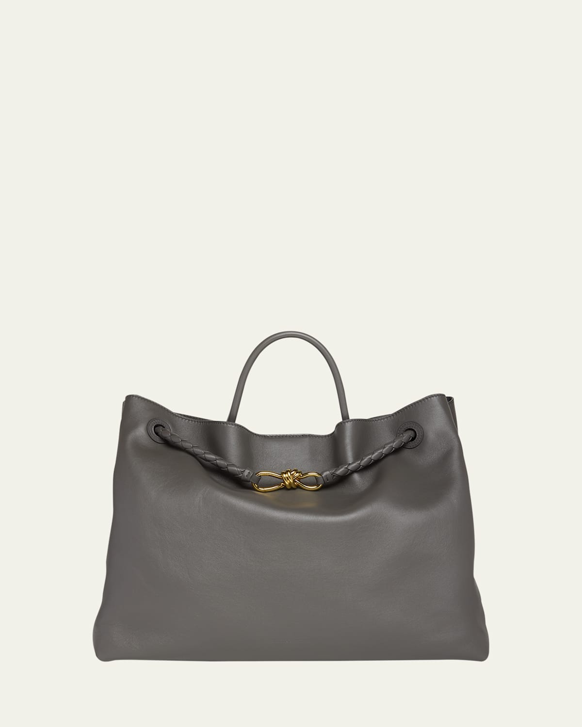 Bottega Veneta Large Andiamo Leather Top-Handle Bag