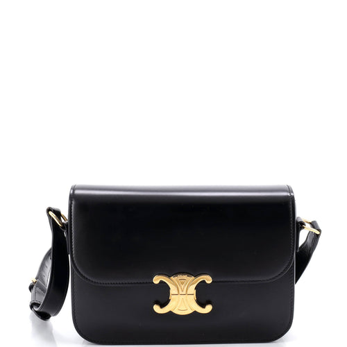 CELINE Triomphe Shoulder Bag Smooth Calfskin Medium