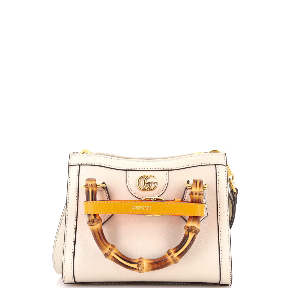 Gucci GUCCI Diana NM Bamboo Handle Tote Leather Mini