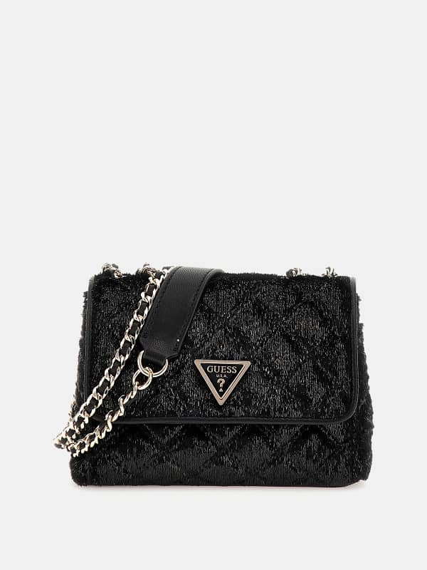 Guess Giully Chenille Mini Crossbody