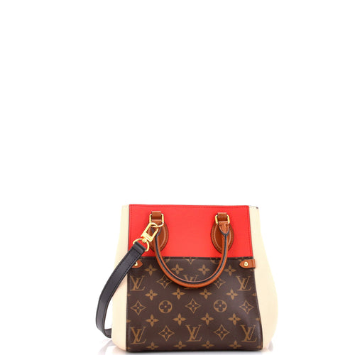 Fold Tote Monogram Canvas and Leather PM