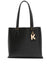 Women's K Lock Shoulder Bag in A999 Black | 245W3046 Color A999 Color BLACK