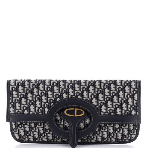 Fold Over Clutch Oblique Canvas