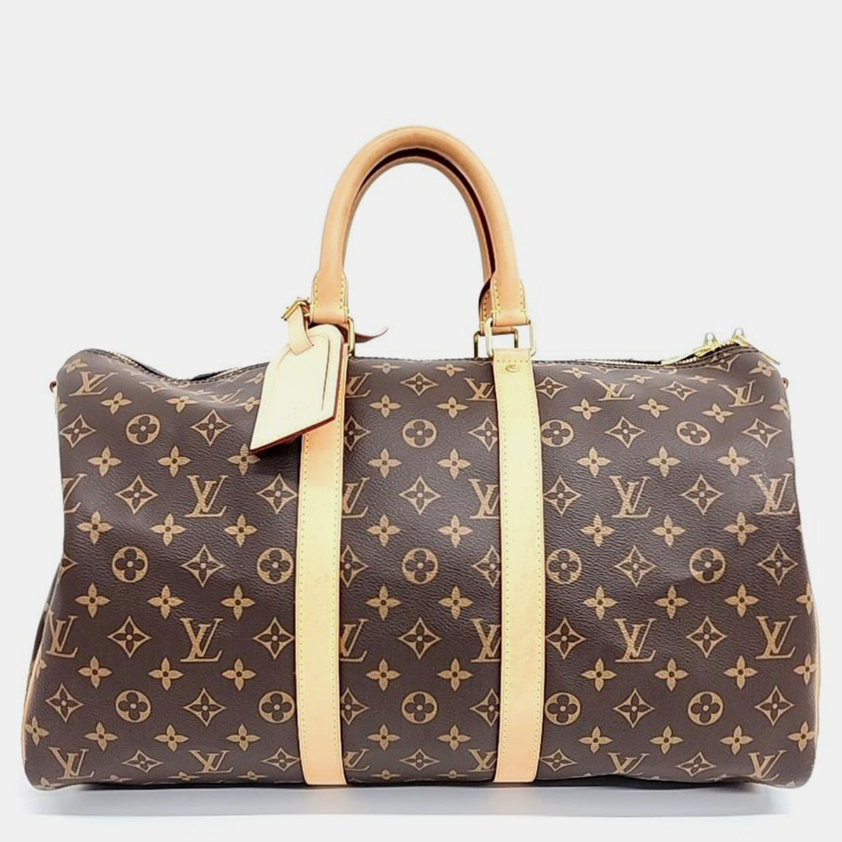 Louis Vuitton Brown Monogram Canvas Keepall 45 Duffel Bag