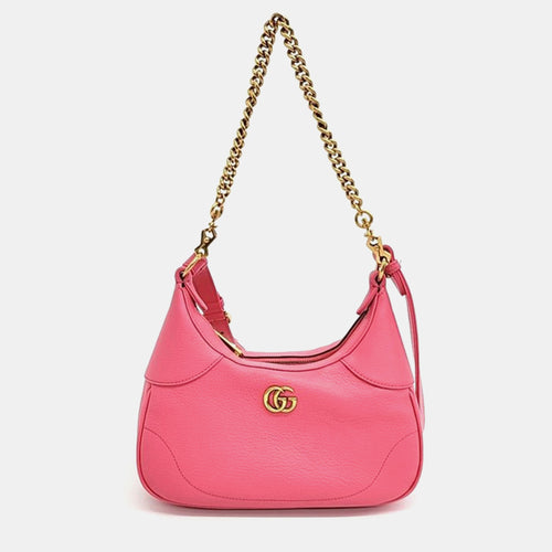 Pink Leather Small Aphrodite Shoulder Bag