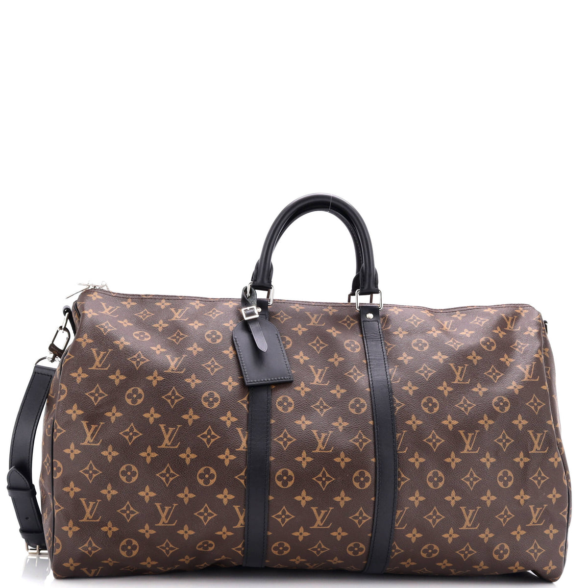 Louis Vuitton Keepall Bandouliere Bag Macassar Monogram Canvas 55