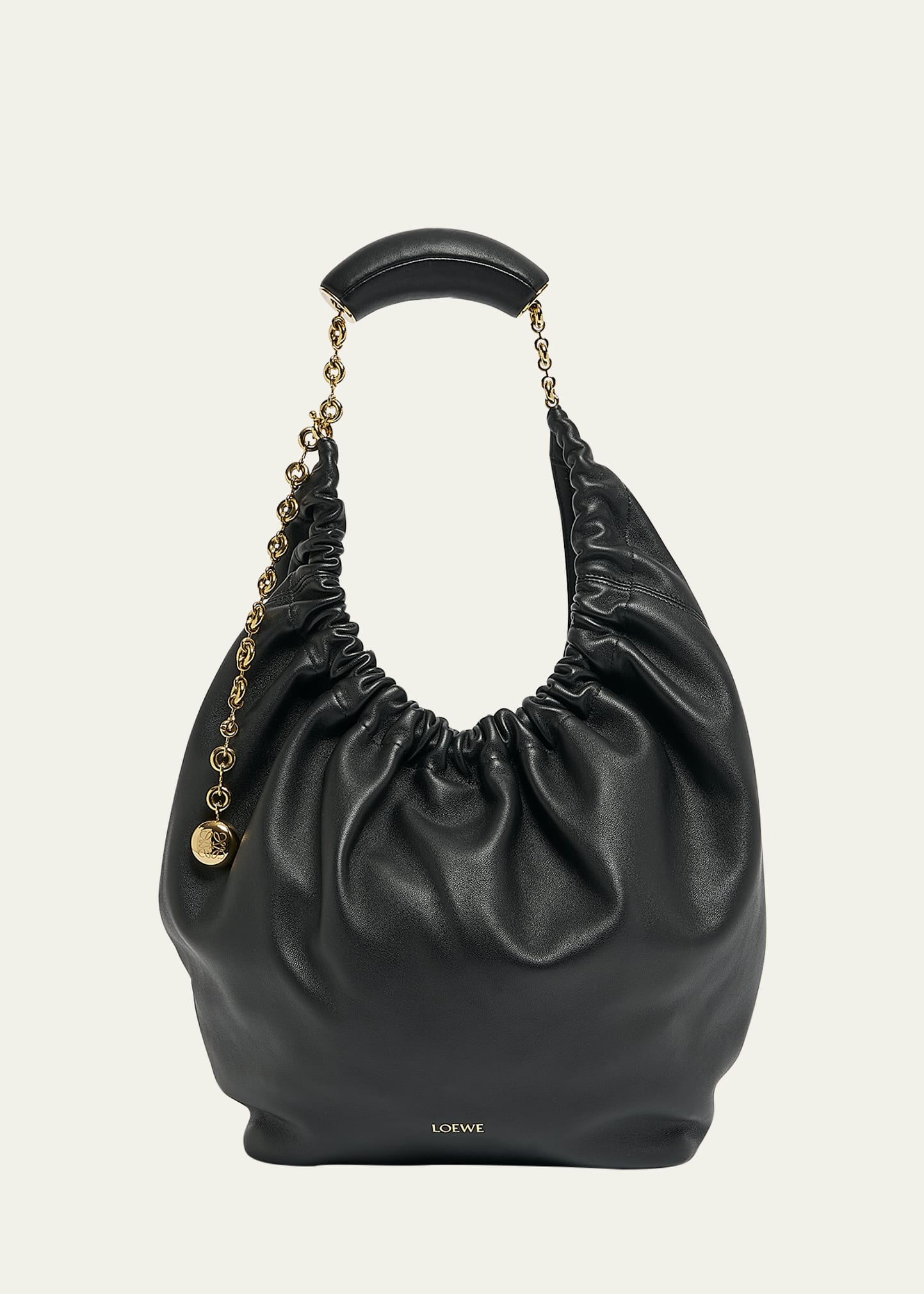 Loewe Squeeze Medium Shoulder Bag in Napa Leather