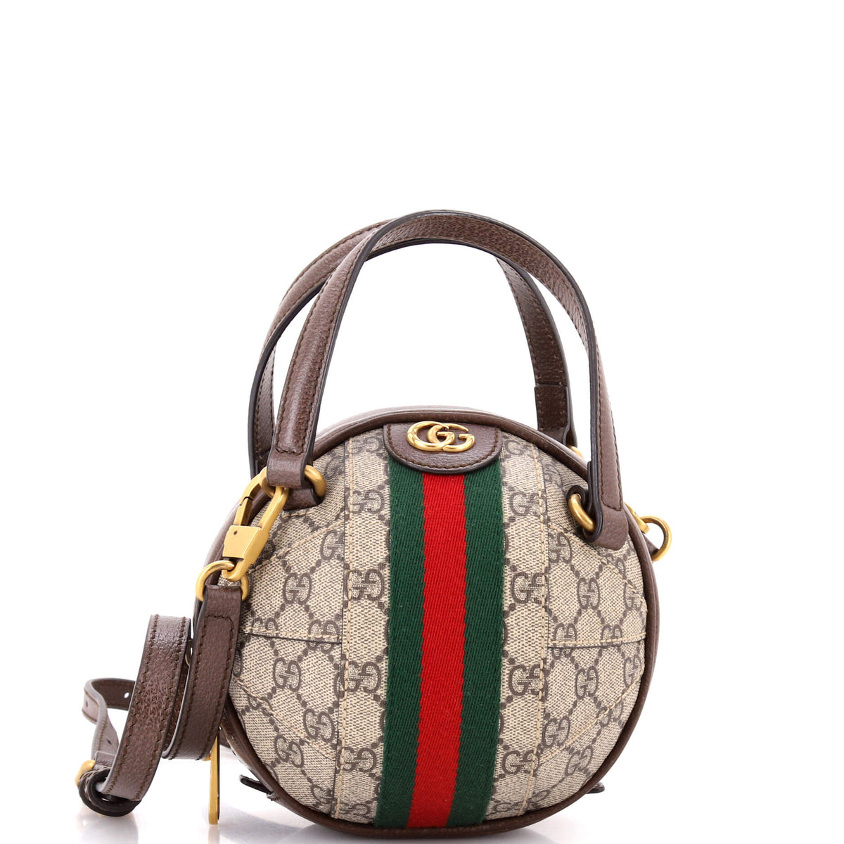 Gucci GUCCI Ophidia Basketball Bag GG Coated Canvas Mini
