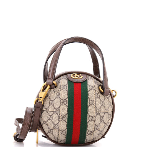 GUCCI Ophidia Basketball Bag GG Coated Canvas Mini