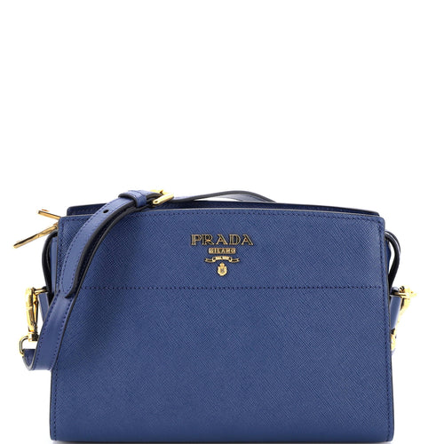 PRADA Bibliotheque Crossbody Saffiano Leather
