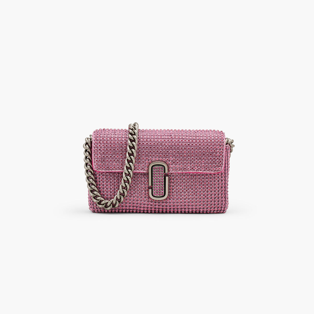 Marc Jacobs The Rhinestone J Marc Mini Shoulder Bag in Petal Pink