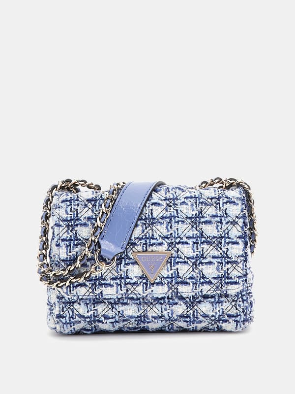 Guess Giully Tweed Mini Crossbody