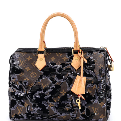 Speedy Handbag Fleur De Jais Monogram Canvas 30