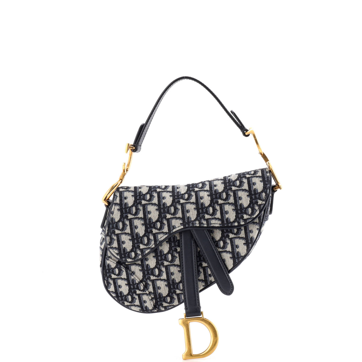 Christian Dior Saddle Handbag Oblique Canvas Mini