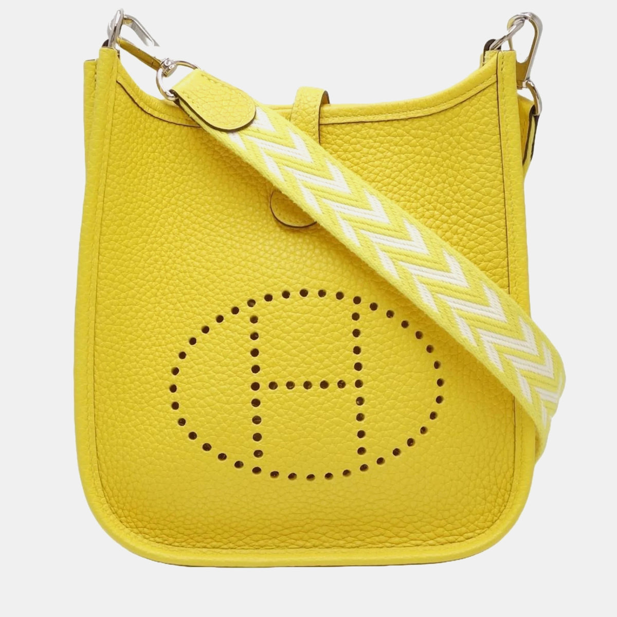 Hermès Hermès Evelyn TPM Crossbody Shoulder Bag Taurillon Clemence Jaune Naple 450189