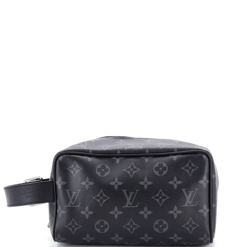 Dopp Kit Toiletry Pouch Monogram Eclipse Canvas