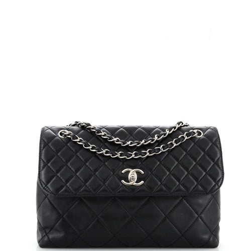 CHANEL In The Business Flap Bag Quilted Calfskin Maxi