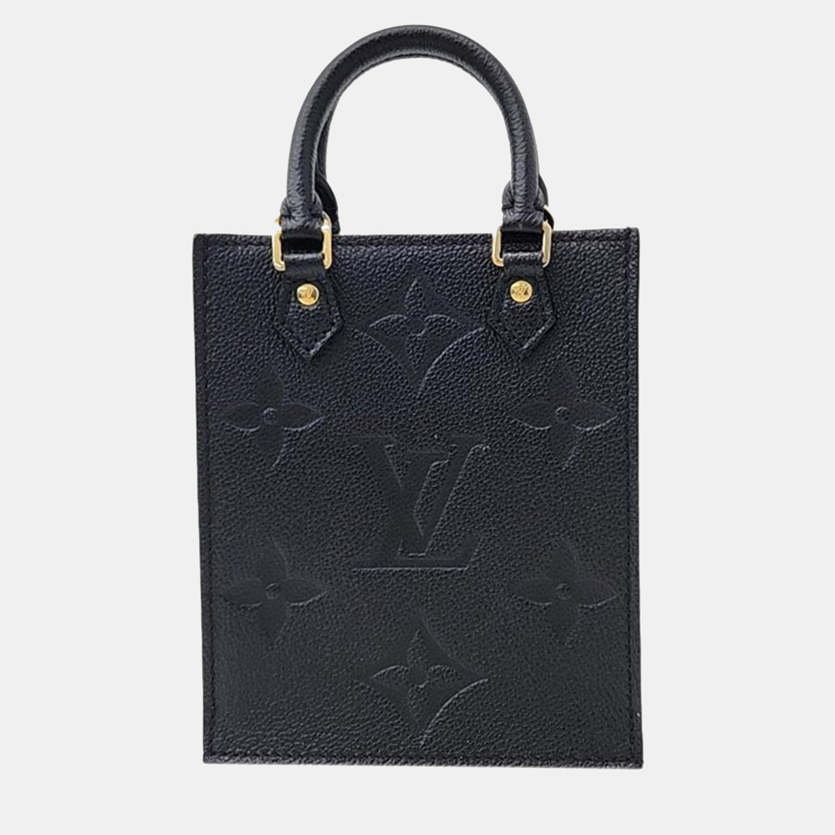 Louis Vuitton Black Monogram Giant Empriente Leather Petit Sac Plat Tote Bag