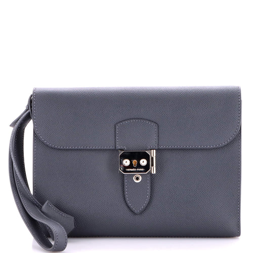 Sac a Depeches Wristlet Pouch Epsom 24