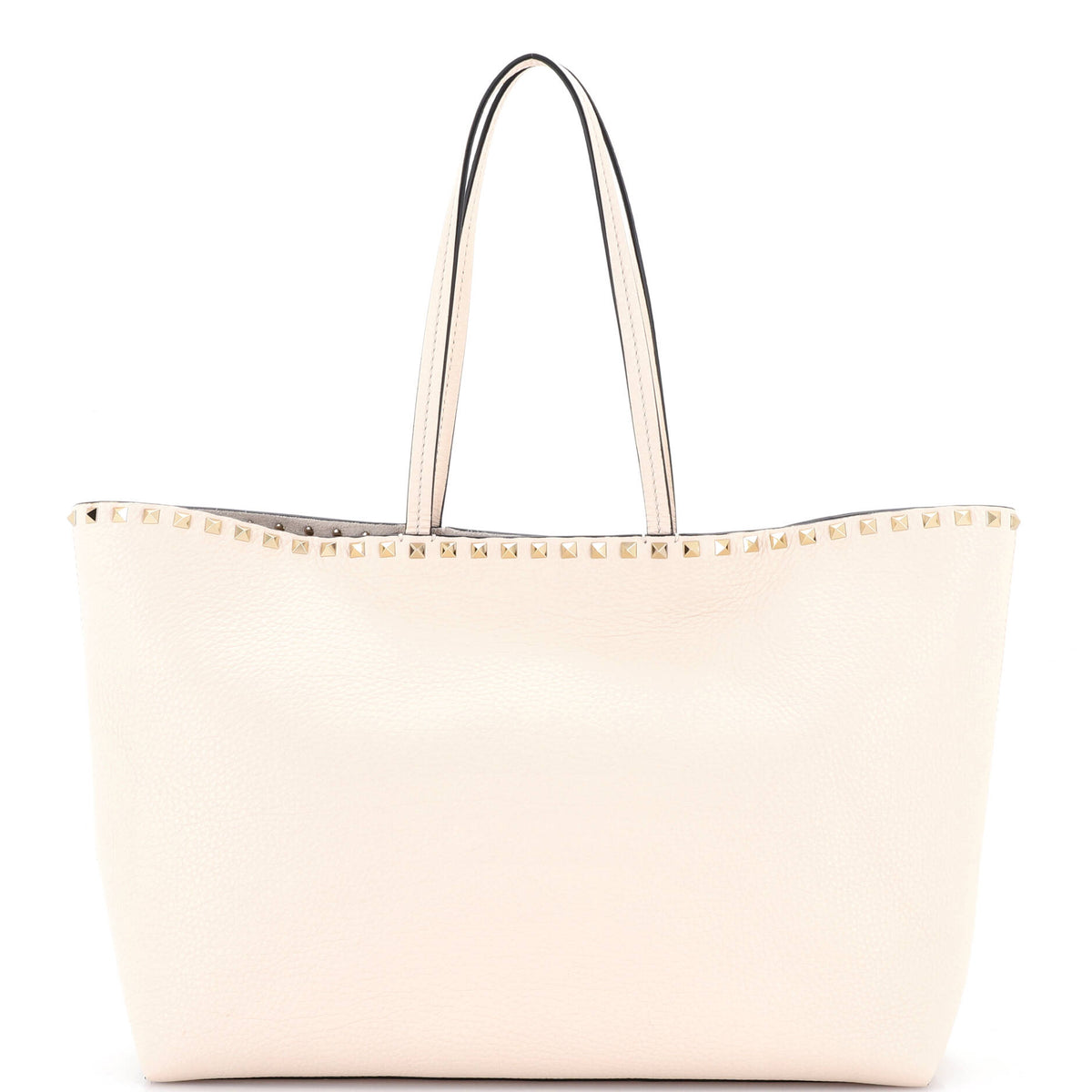 Valentino VALENTINO GARAVANI Rockstud Shopper Tote Leather Large