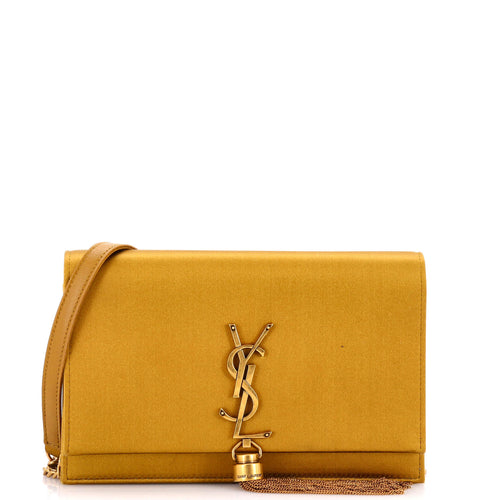 Classic Monogram Tassel Chain Wallet Satin