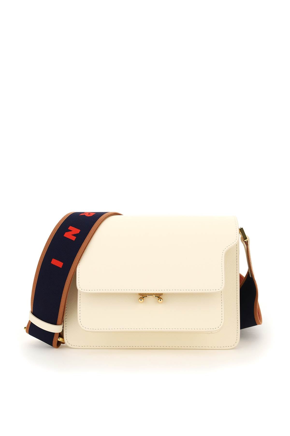 Marni Women's Trunk Medium Bag With Logo Strap in Mixed Colours | SBMPN09T07LV520