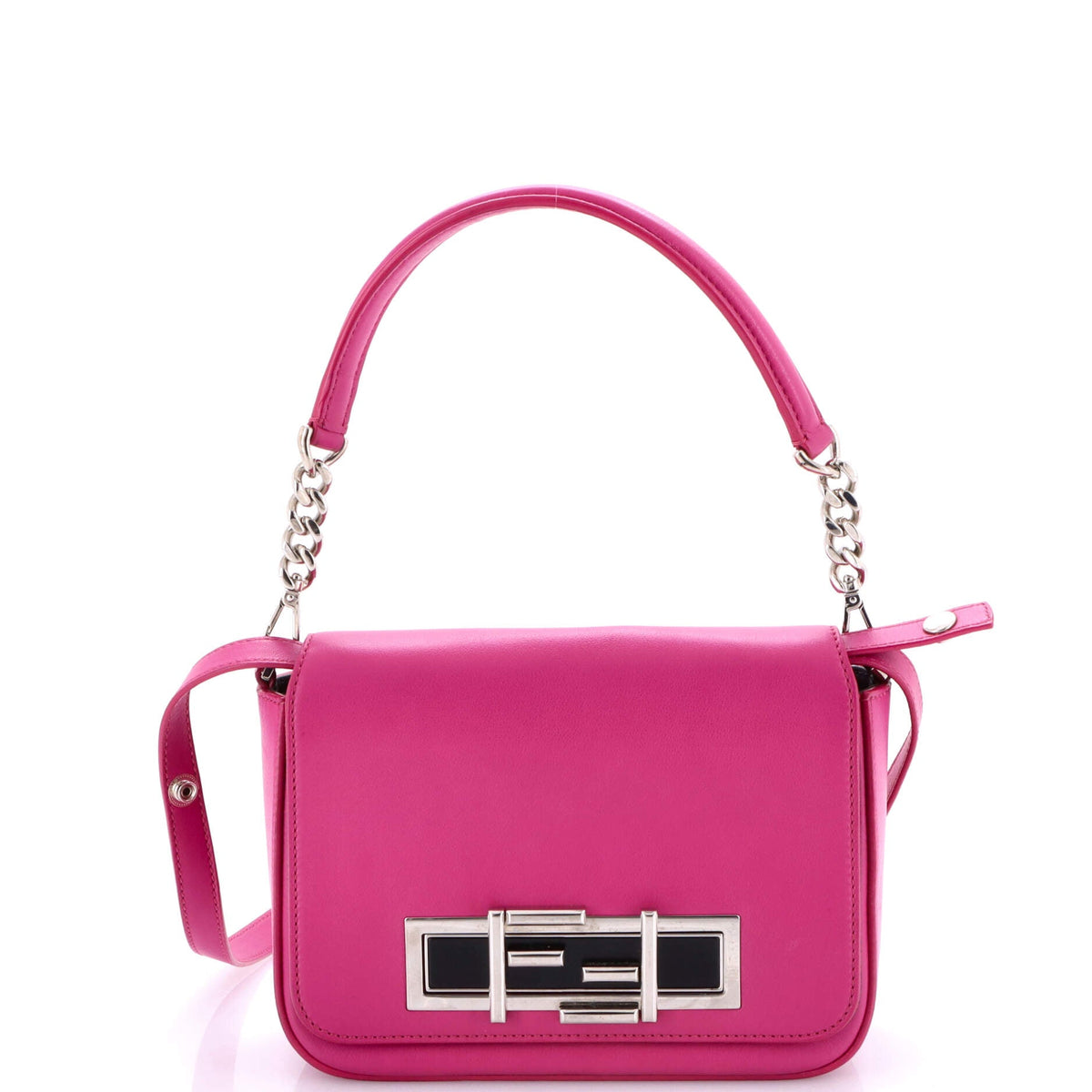 Fendi FENDI 3Baguette Convertible Crossbody Calfskin Small