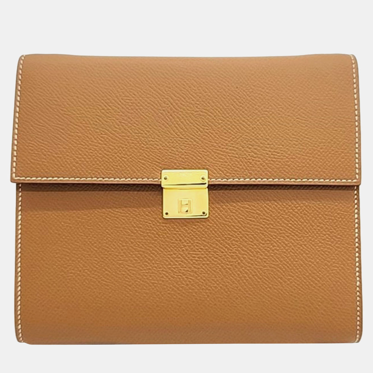 Hermès Brown Leather Clic 16 Shoulder Bag