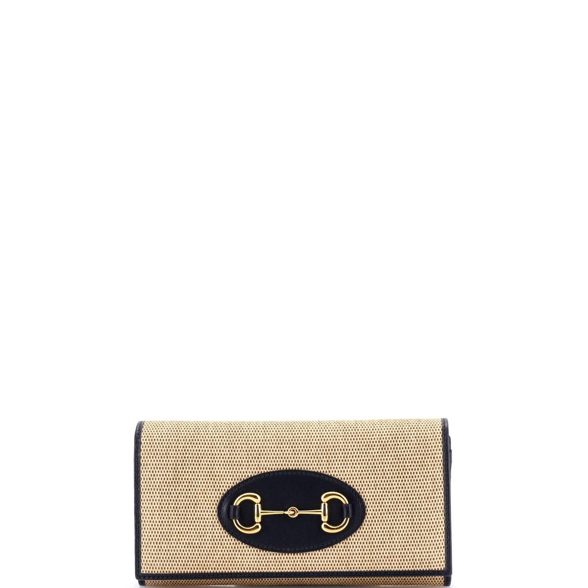 Gucci GUCCI Horsebit 1955 Chain Wallet Canvas with Leather