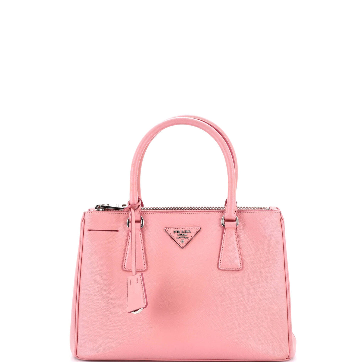 Prada PRADA Double Zip Lux Tote Saffiano Leather Small