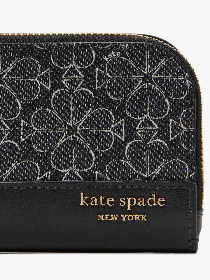 Kate Spade Au Spade Flower Small Slim Bifold Wallet