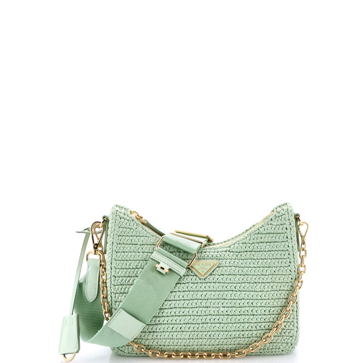 Prada PRADA Re-Edition 2005 Shoulder Bag Raffia Small