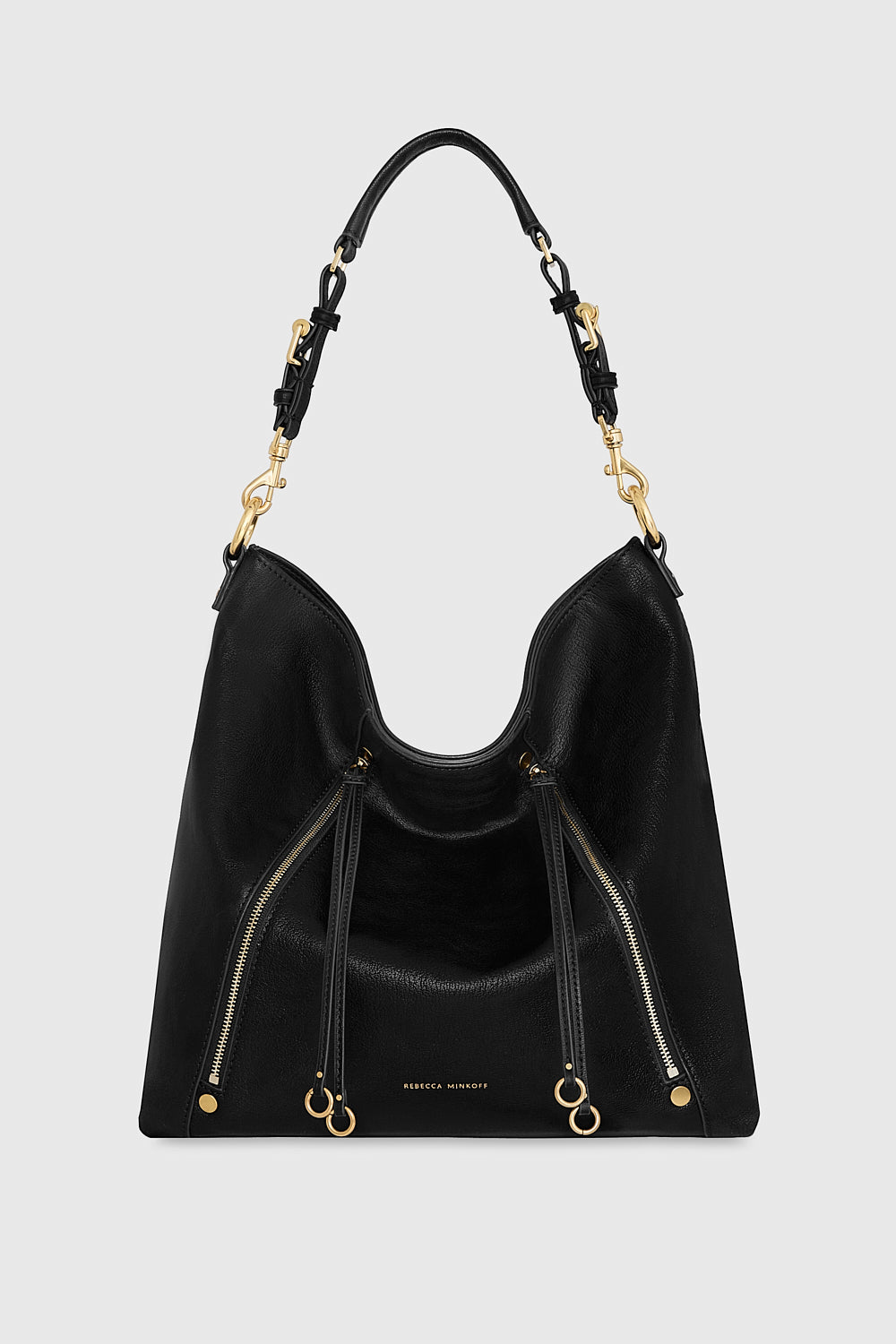 Rebecca Minkoff Rivington Hobo Bag In Black