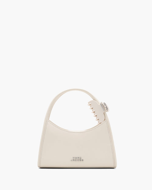 Marc Jacobs The Glam Claw Clip Crossbody Bag in Cotton White