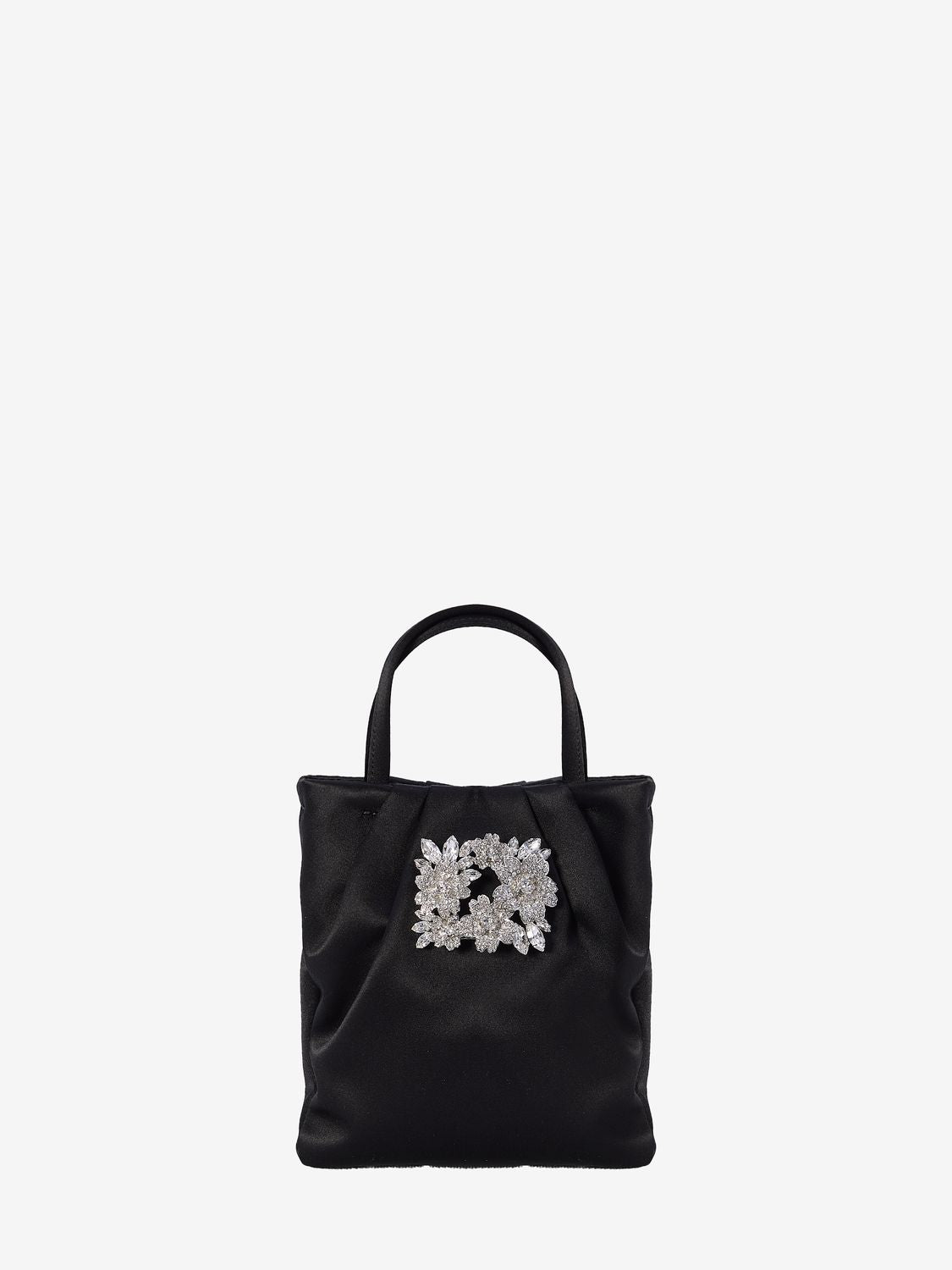 Roger Vivier Women's Micro DrapÃ© Pocket Bag in Black | RBWANVK0000RS0