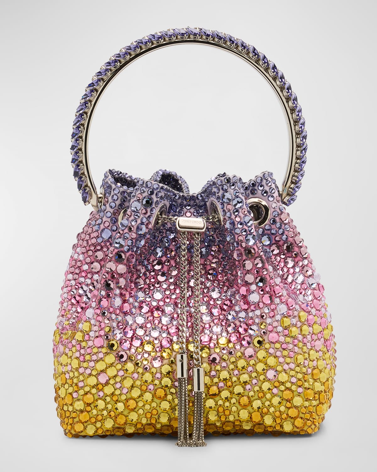 Jimmy Choo Bon Bon Embellished Bucket Bag