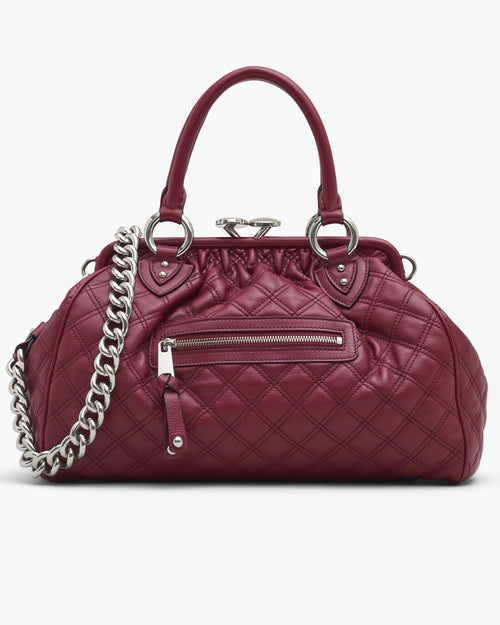 Marc Jacobs Re-Edition Quilted Leather Stam Bag in Cherry