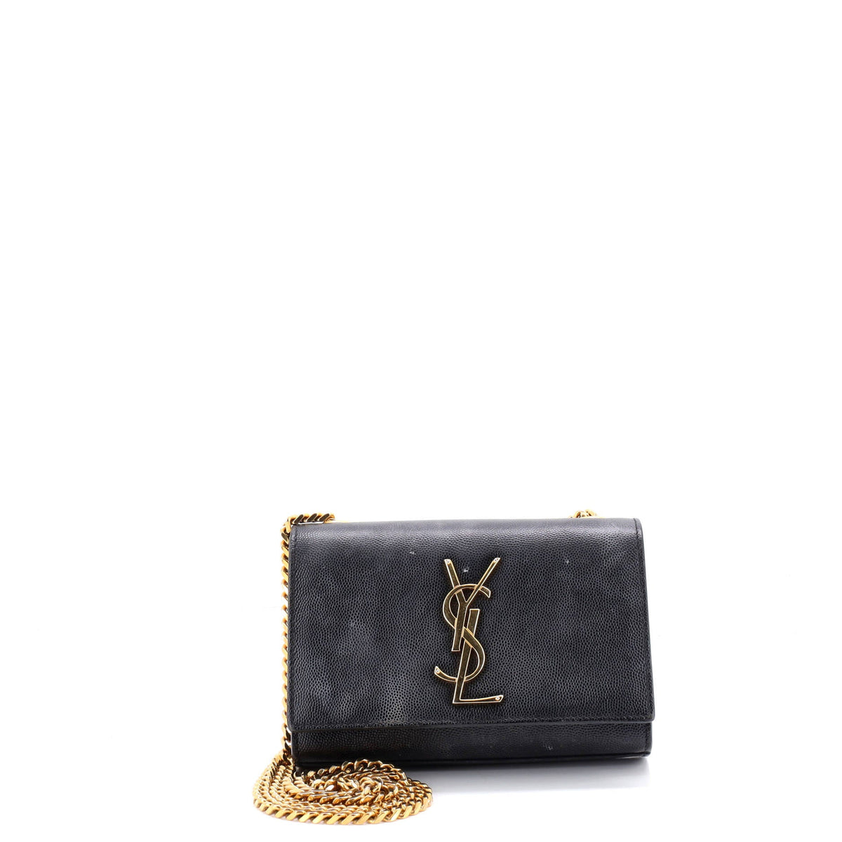 Saint Laurent Classic Monogram Crossbody Bag Grainy Leather Small