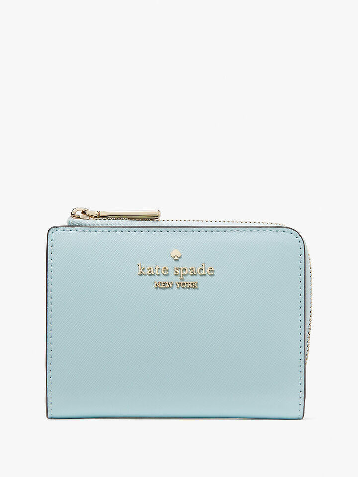 Kate Spade Au Madison Saffiano Leather Small L-Zip Wallet