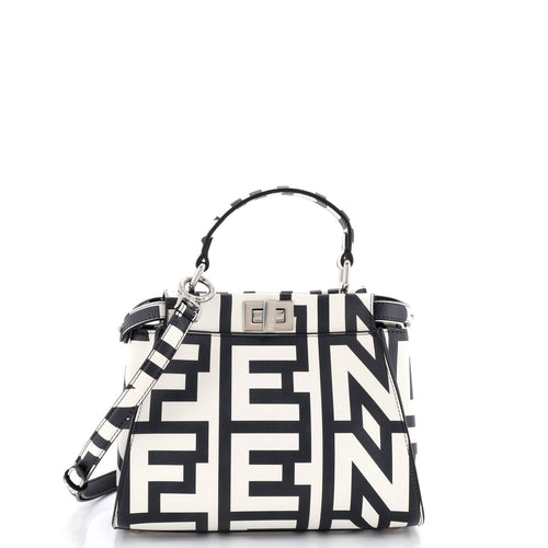 FENDI x Marc Jacobs Peekaboo Bag Printed Leather Mini